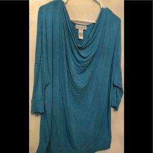 Blue stretchy blouse